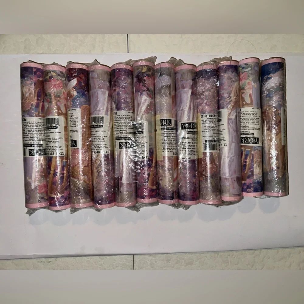 York Vintage Wallpaper Border Wall Decor 4.57m Bundle of 12 Rolls Brand New
